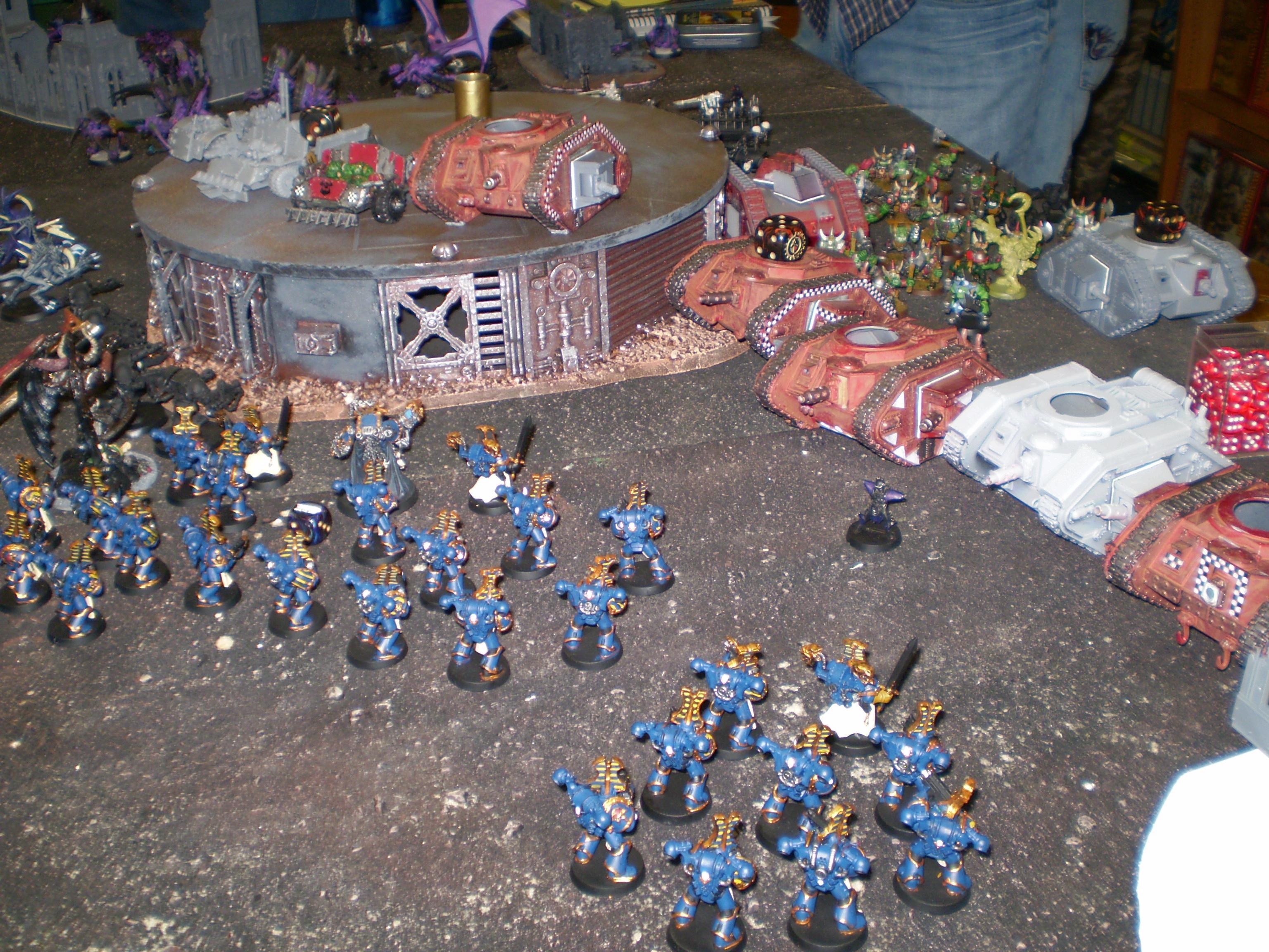 Apocalypse, Battle Report, Chaos Space Marines, Orks, Thousand Sons